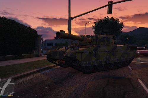 Swedish M90 camouflage for Tank